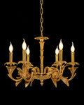26X20 Inch 6 Lights Baroque Style European Antique Copper Chandelier-铜灯-Jecanoli