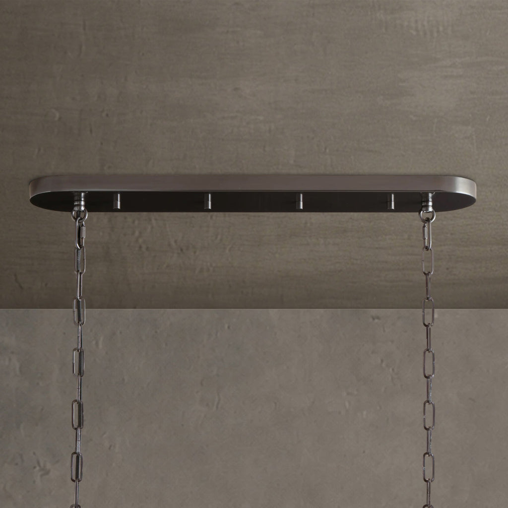 Ghiaccio Glass Oval Chandelier 54''65''