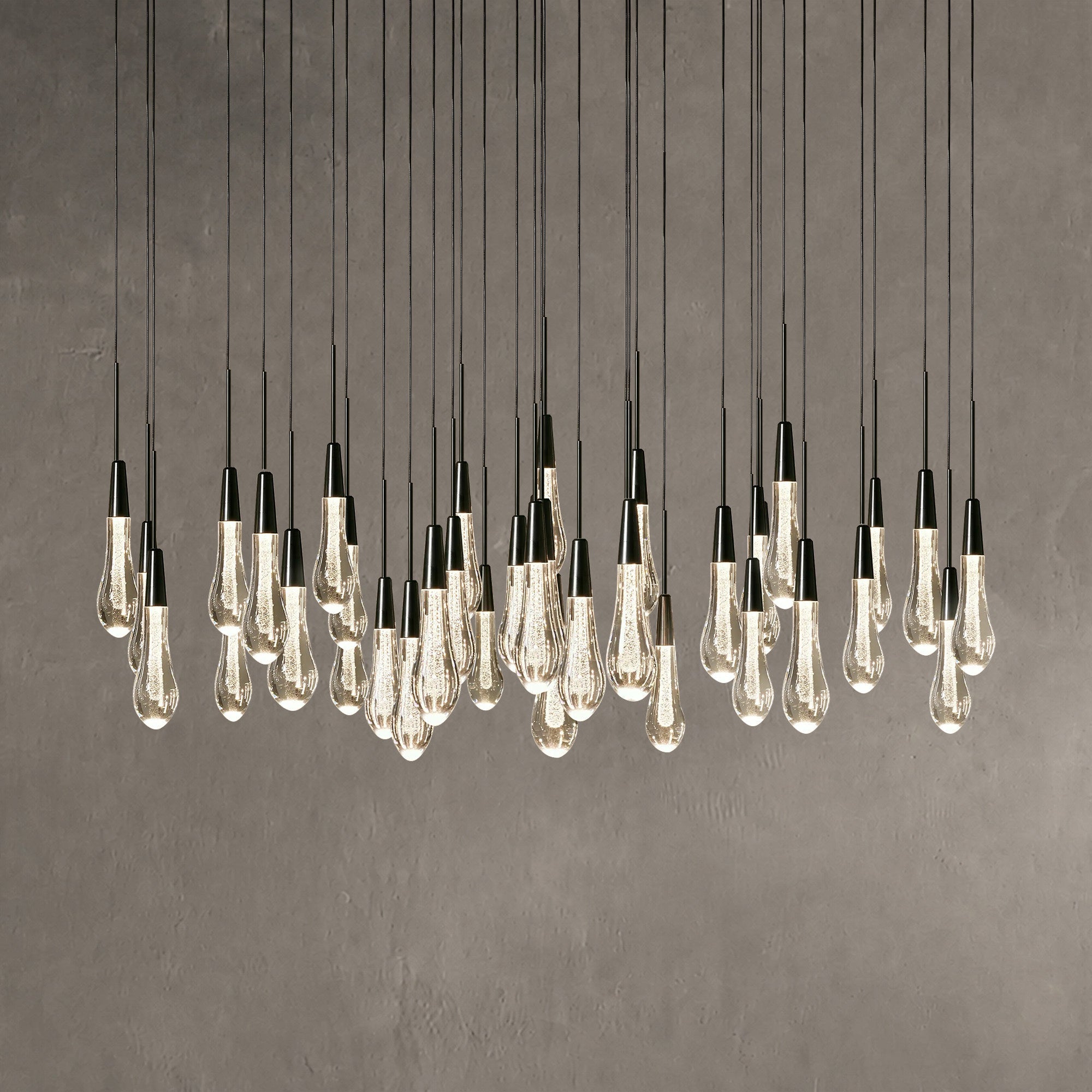 Soltaire Round Chandelier 17" 24" 36“ 58“