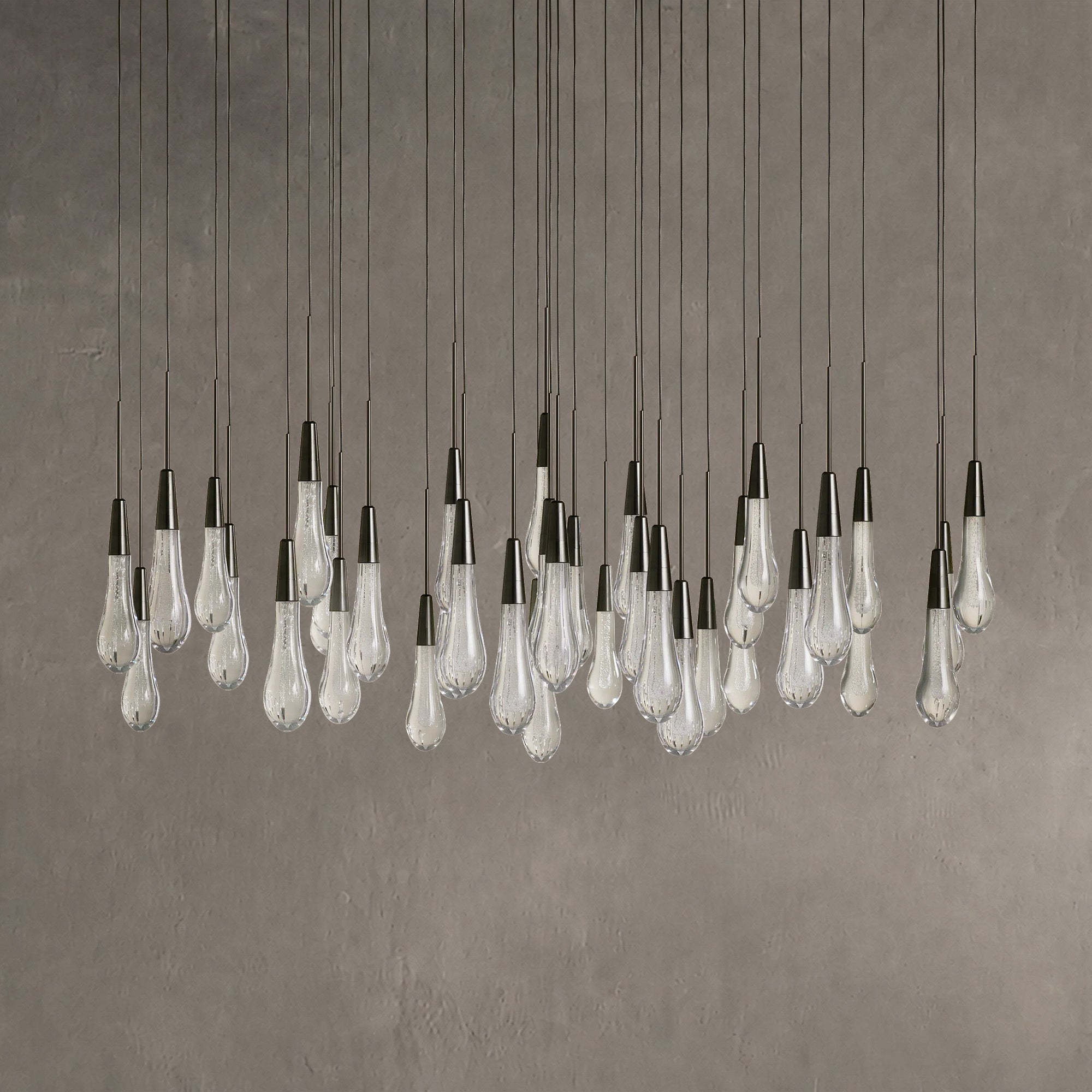 Soltaire Round Chandelier 17" 24" 36“ 58“