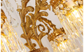 25.5 Inch Wide French Empire Style Brass Crystal Chandelier Gold Dining Room Chandelier-铜灯-Jecanoli