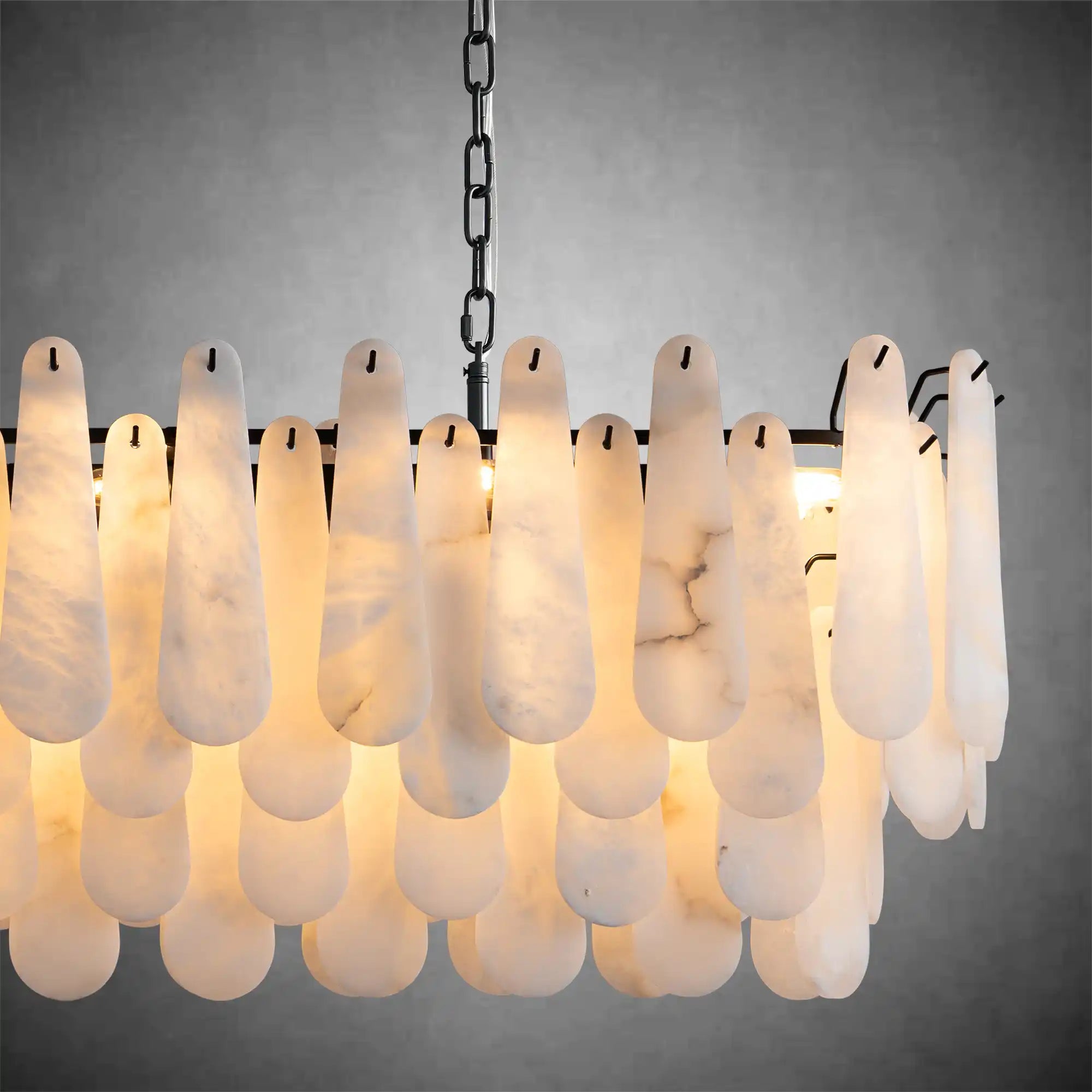 Modern Marble Round Chandelier