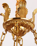 47X31 Inch 20 Lights French Empire Style Brass and Crystal Chandelier Light-铜灯-Jecanoli