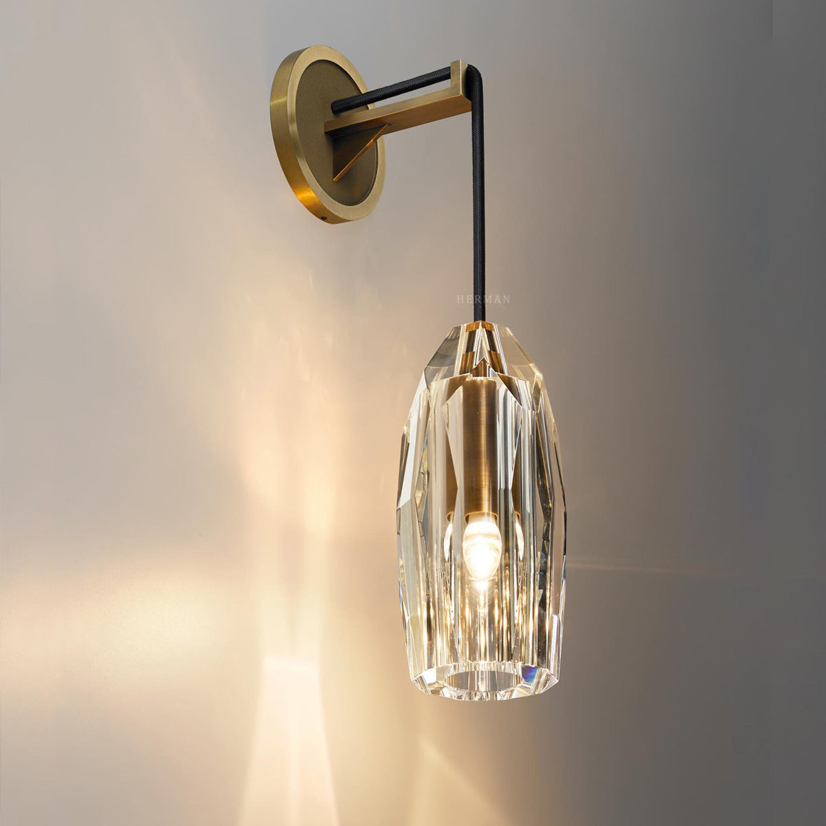 Chapt Crystal Shade Wall Sconce-NORMAL-Jecanoli