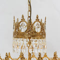 9 Inch Mini Kitchen Island Pendant Light Empire Style Brass Crystal Pendant Lighting-铜灯-Jecanoli