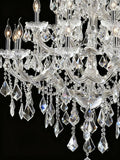 37'' Big Chandelier 28 Lights Maria Theresa Crystal Chandelier for Living Room MT01L28C-吊灯-Jecanoli