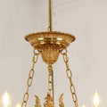 28X26 Inch 6 Lights Rococo French Empire Copper Chandelier-铜灯-Jecanoli