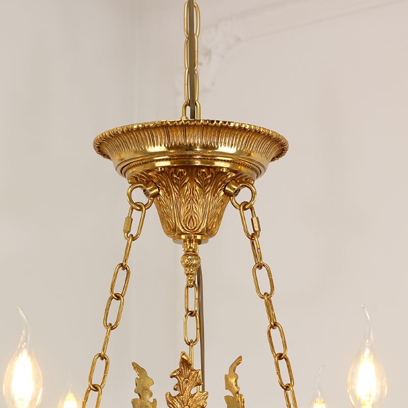28X26 Inch 6 Lights Rococo French Empire Copper Chandelier-铜灯-Jecanoli