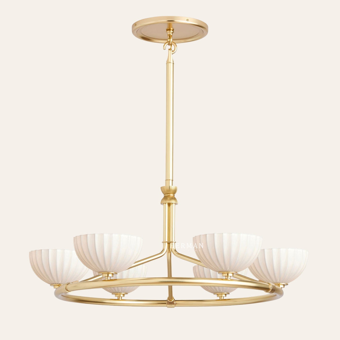 Enzo 36" Glass Round Chandelier