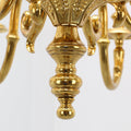 35X18 Inch 8 Lights Vintage French Gold Brass Chandelier for Master Bedroom-铜灯-Jecanoli
