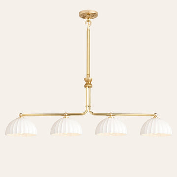 Enzo 42" Glass Linear Chandelier