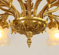 6 Lights Classical Retro Brass Chandelier Light 33X27 Inch-铜灯-Jecanoli