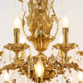 51X68 Inch 30 Lights Tiered Brass and Crystal Chandelier for Foyer-大吊灯-Jecanoli