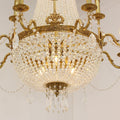 28X35 Inch 12 Lights French Empire Brass and Crystal Chandelier-铜灯-Jecanoli