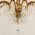 39X35 Inch Wide 3-Layer Big Brass Palm Tree Gold Crystal Chandelier for Entrance/ Foyer-铜灯-Jecanoli