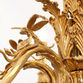 28X22 Inch 6 Lights European French Copper Chandelier Light for Bedroom/ Living Room-铜灯-Jecanoli