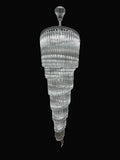 102 Inch Tall Chandelier Modern Spiral Crystal Chandelier for High Ceiling Staircase-大吊灯-Jecanoli