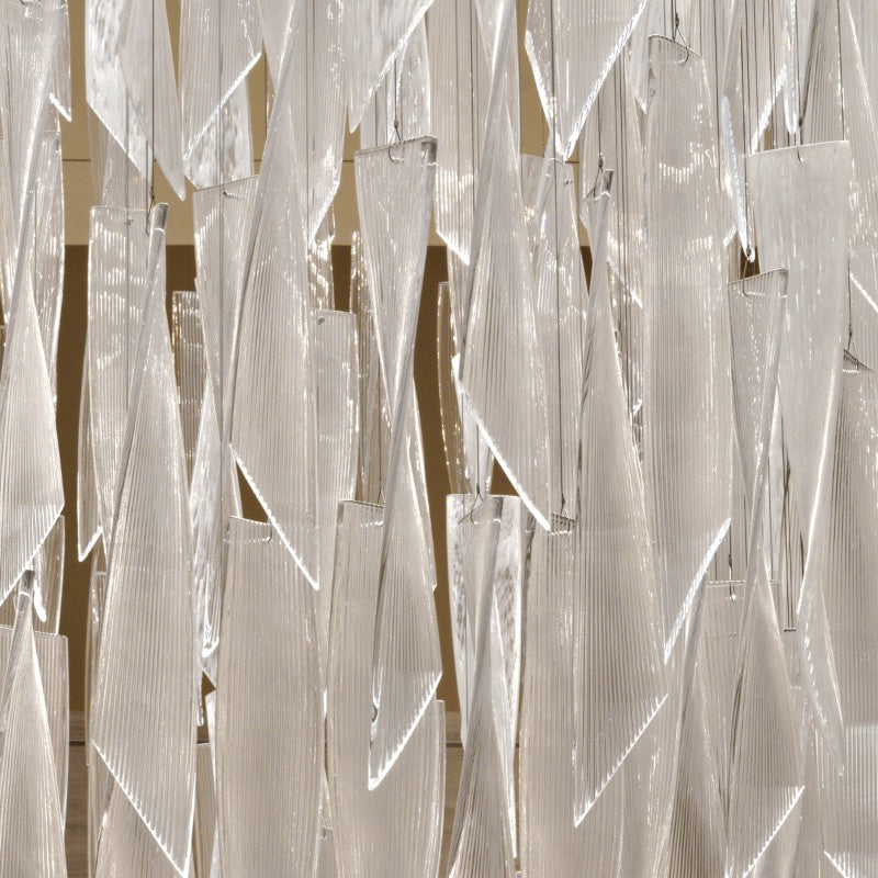 Contemporary hotel project ceiling art glass chandelier 85"W 94"H-大吊灯-Jecanoli