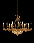 47X31 Inch 20 Lights French Empire Style Brass and Crystal Chandelier Light-铜灯-Jecanoli