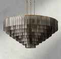 Sirene Smoke Glass Round Chandelier 41