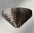 Sirene Smoke Glass Round Chandelier 41
