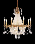 33X33 Inch French Empire Brass and Crystal Chandelier-铜灯-Jecanoli