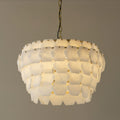 Elegant Hexa Cloud Alabaster Pendant Light-Chandelier-Jecanoli