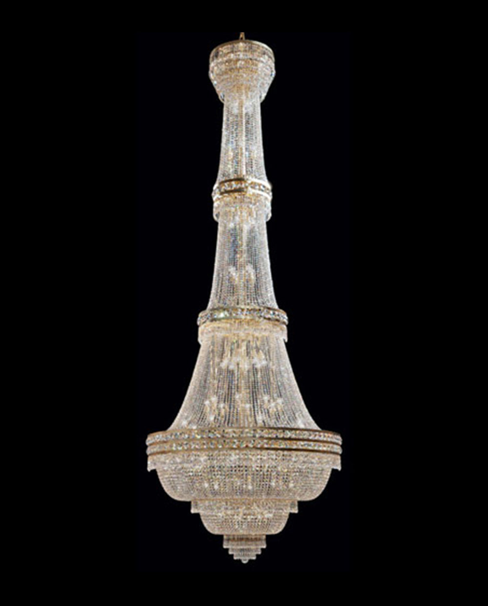 Exatra Tall Crystal Chandelier for Lobby 71"W 177"H-大吊灯-Jecanoli