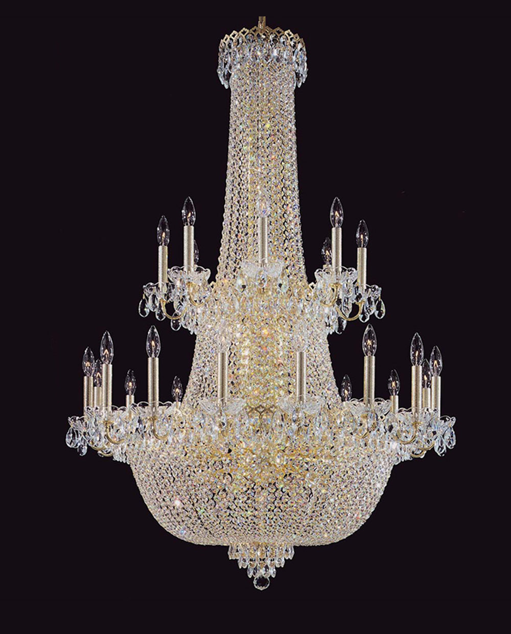 Large Crystal Chandelier for High Ceilings 51"W 71"H-大吊灯-Jecanoli