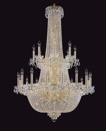 Large Crystal Chandelier for High Ceilings 51"W 71"H-大吊灯-Jecanoli