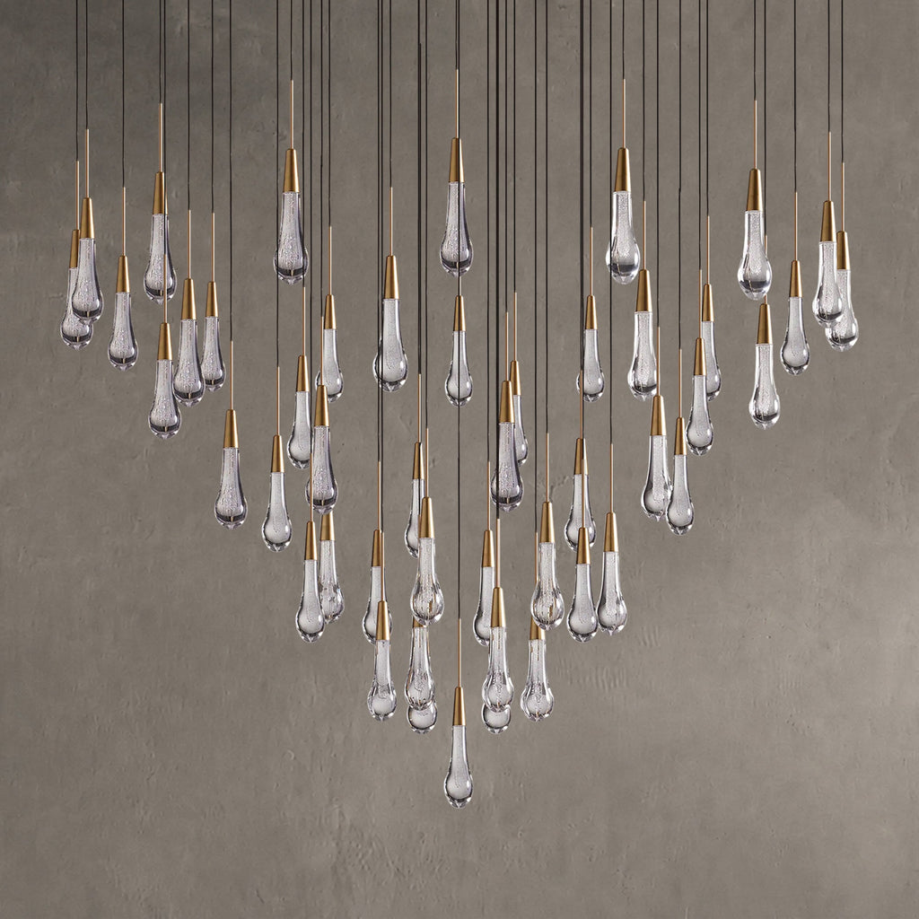 Soltaire Round Chandelier 17" 24" 36“ 58“