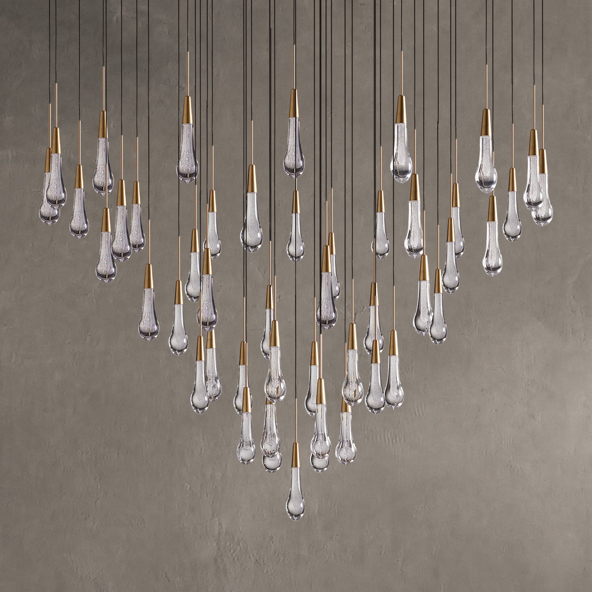 Soltaire Round Chandelier 17" 24" 36“ 58“