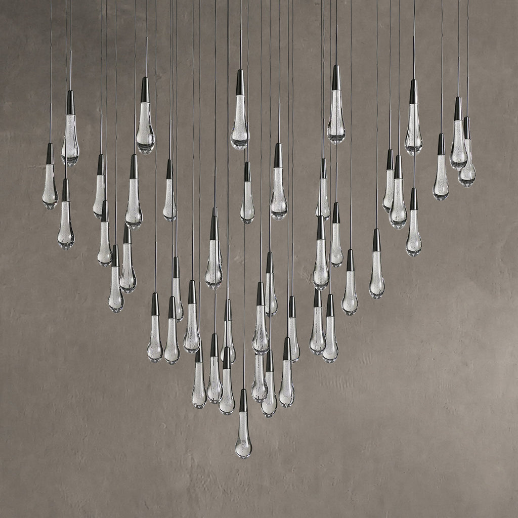 Soltaire Round Chandelier 17" 24" 36“ 58“