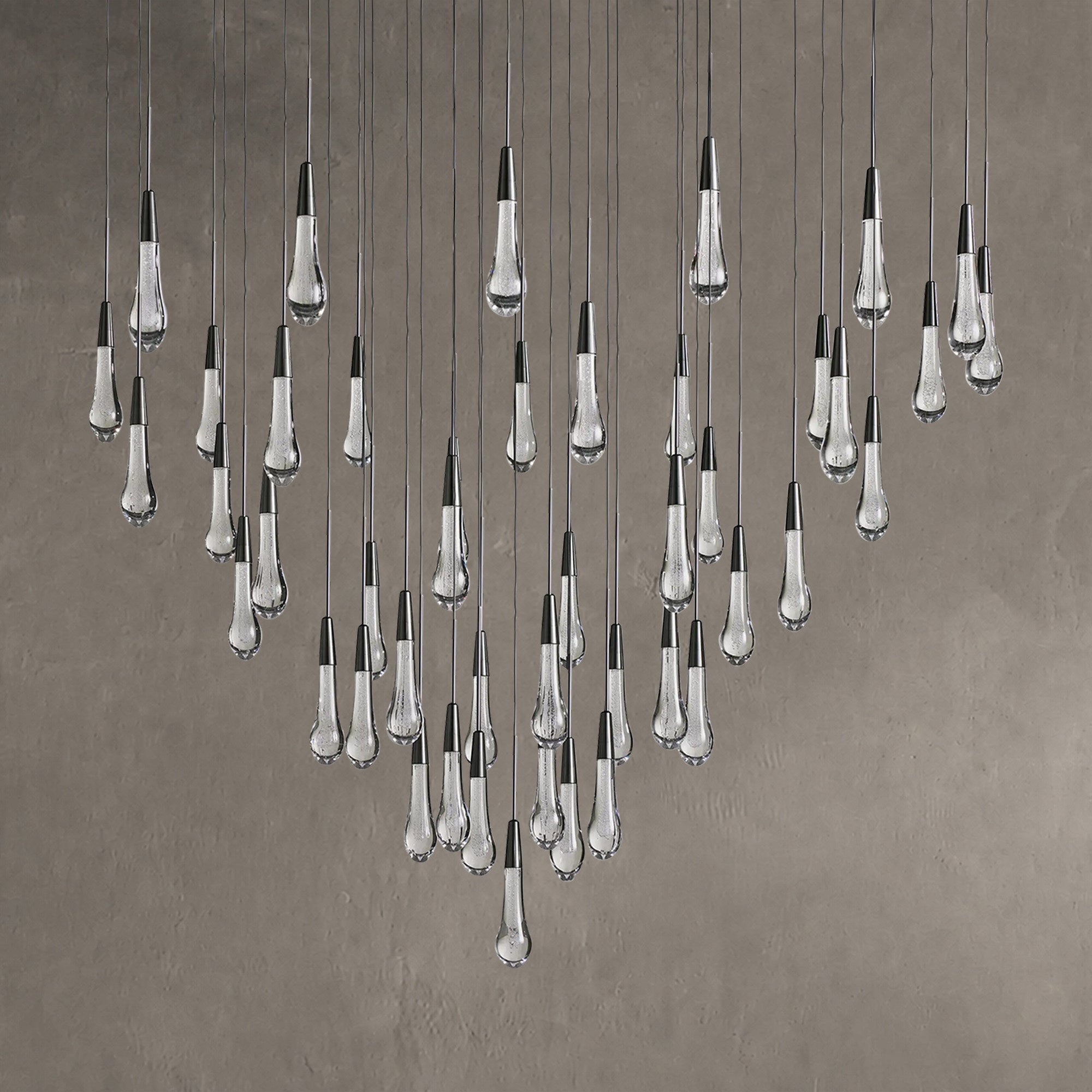 Soltaire Round Chandelier 17" 24" 36“ 58“