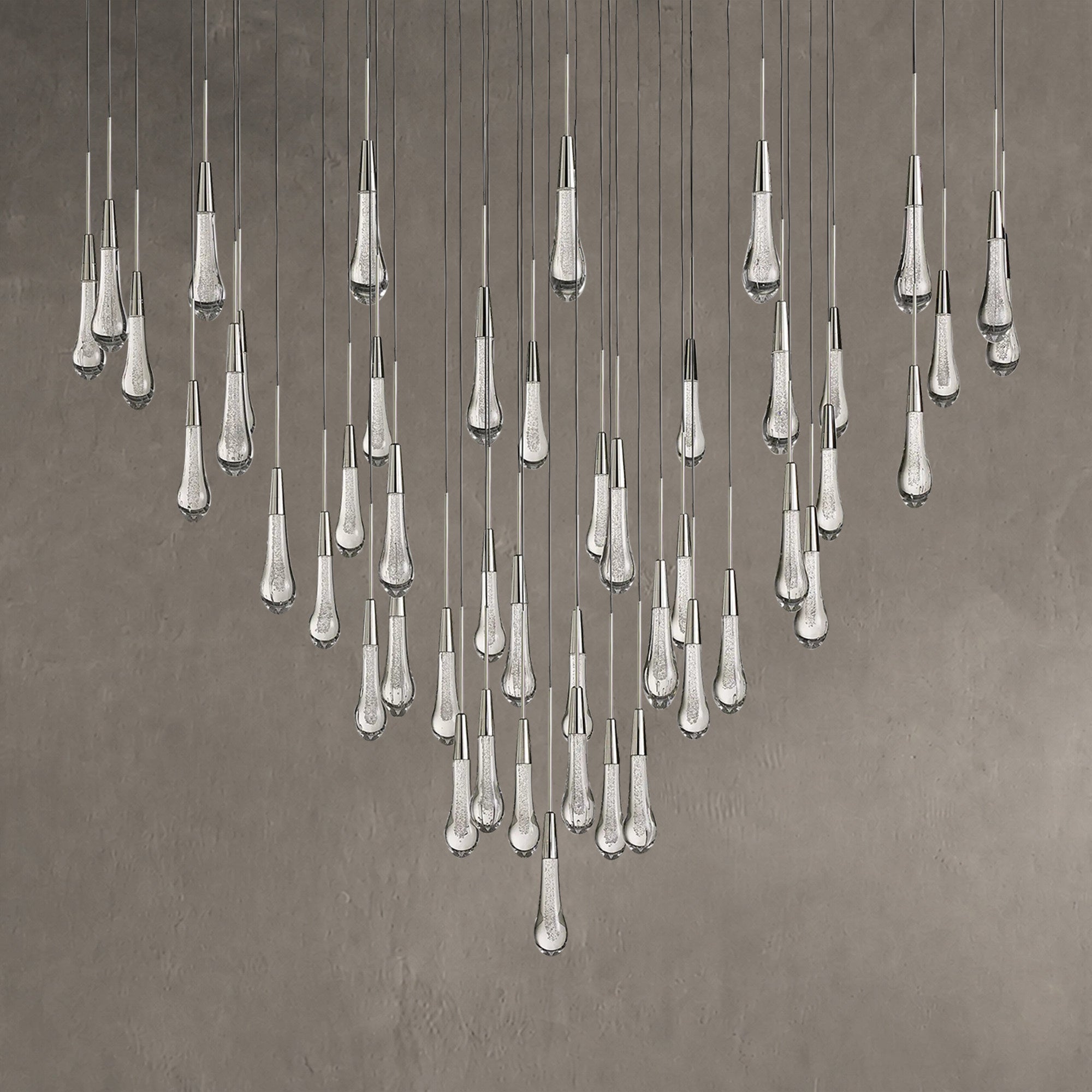 Soltaire Round Chandelier 17" 24" 36“ 58“