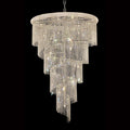 Spiral Chandelier Crystal Lighting in Golden 48'' W 72'' H-大吊灯-Jecanoli