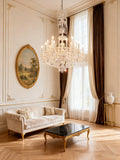 42 Lights Big Glass Chandelier for Hallway 59