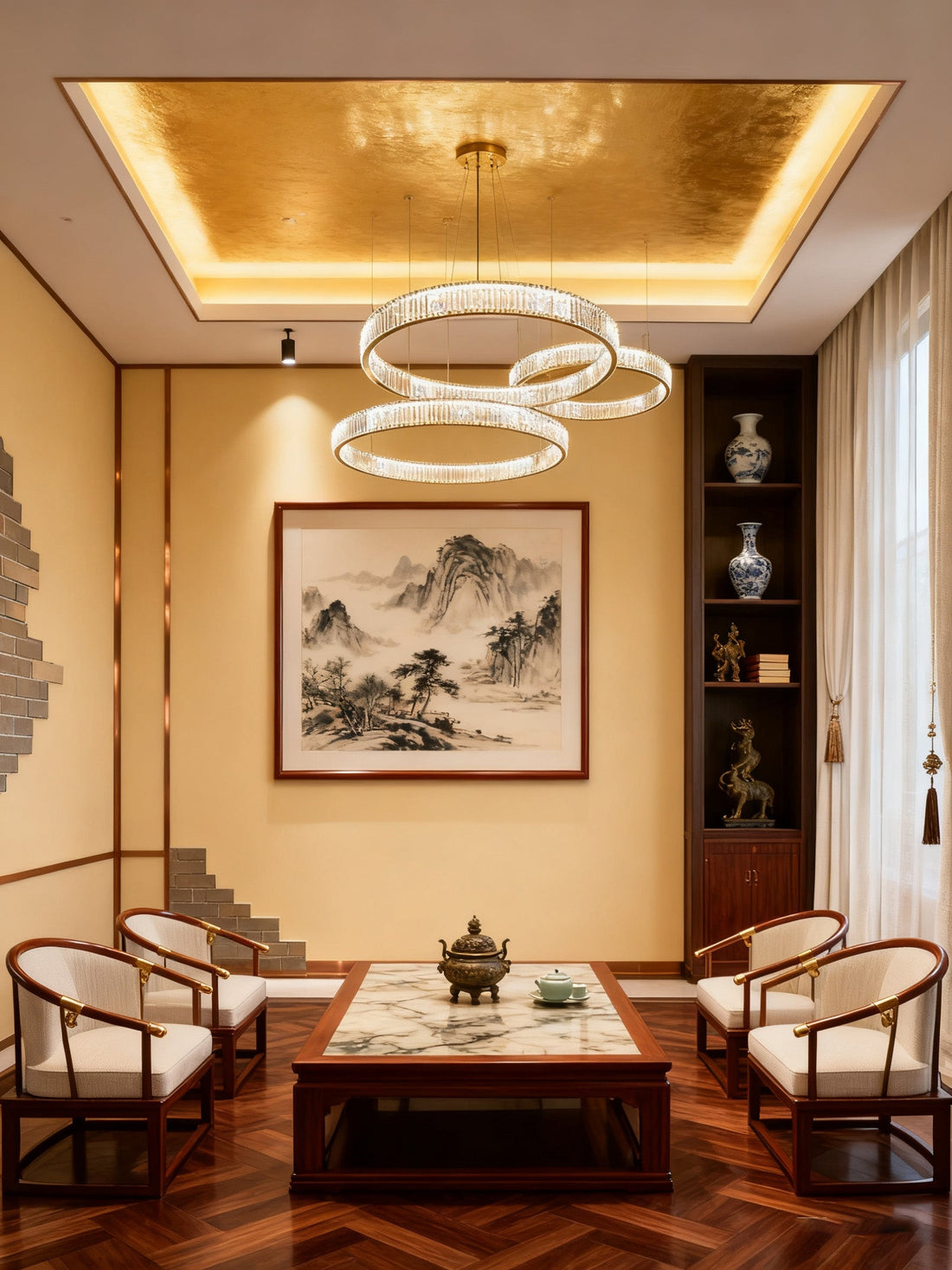 Modern Crysal Ring Pendant Chandelier Large Crytal Chandelier for Living Room-大吊灯-Jecanoli