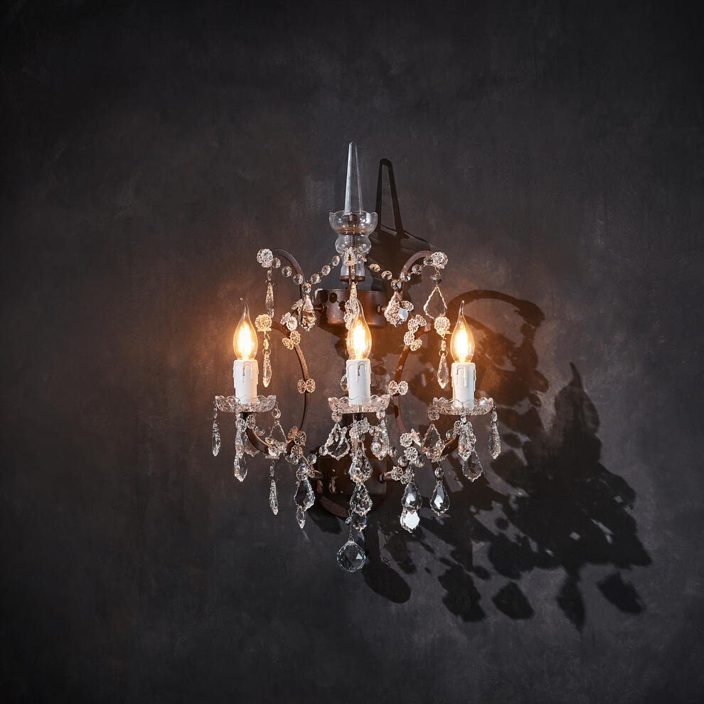 Crystal Sconce Natural-Flushmount-Jecanoli