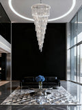 Long Stairwell Crystal Chandelier 36'' W 65'' H-大吊灯-Jecanoli