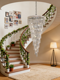 Long Stairwell Crystal Chandelier 36'' W 65'' H-大吊灯-Jecanoli