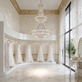 42X76 Inch 56 Lights French Basket K9 Crystal Chandelier Lighting-大吊灯-Jecanoli