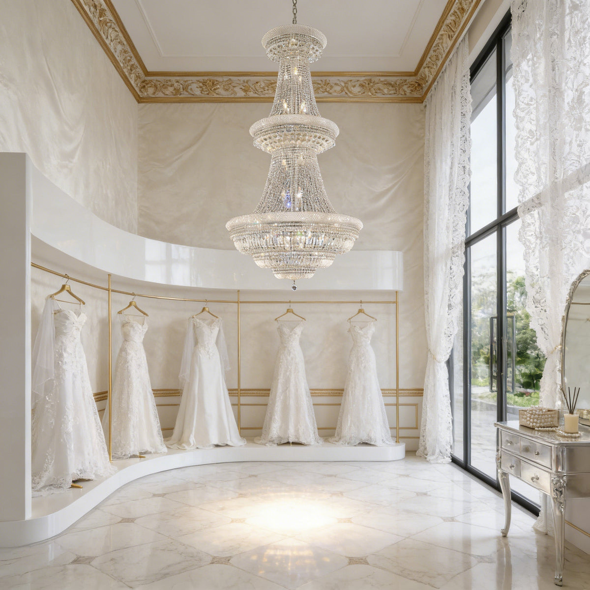 42X76 Inch 56 Lights French Basket K9 Crystal Chandelier Lighting-大吊灯-Jecanoli