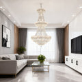42X76 Inch 56 Lights French Basket K9 Crystal Chandelier Lighting-大吊灯-Jecanoli