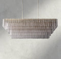 Sirene Clear Glass Rectangular Chandelier 59
