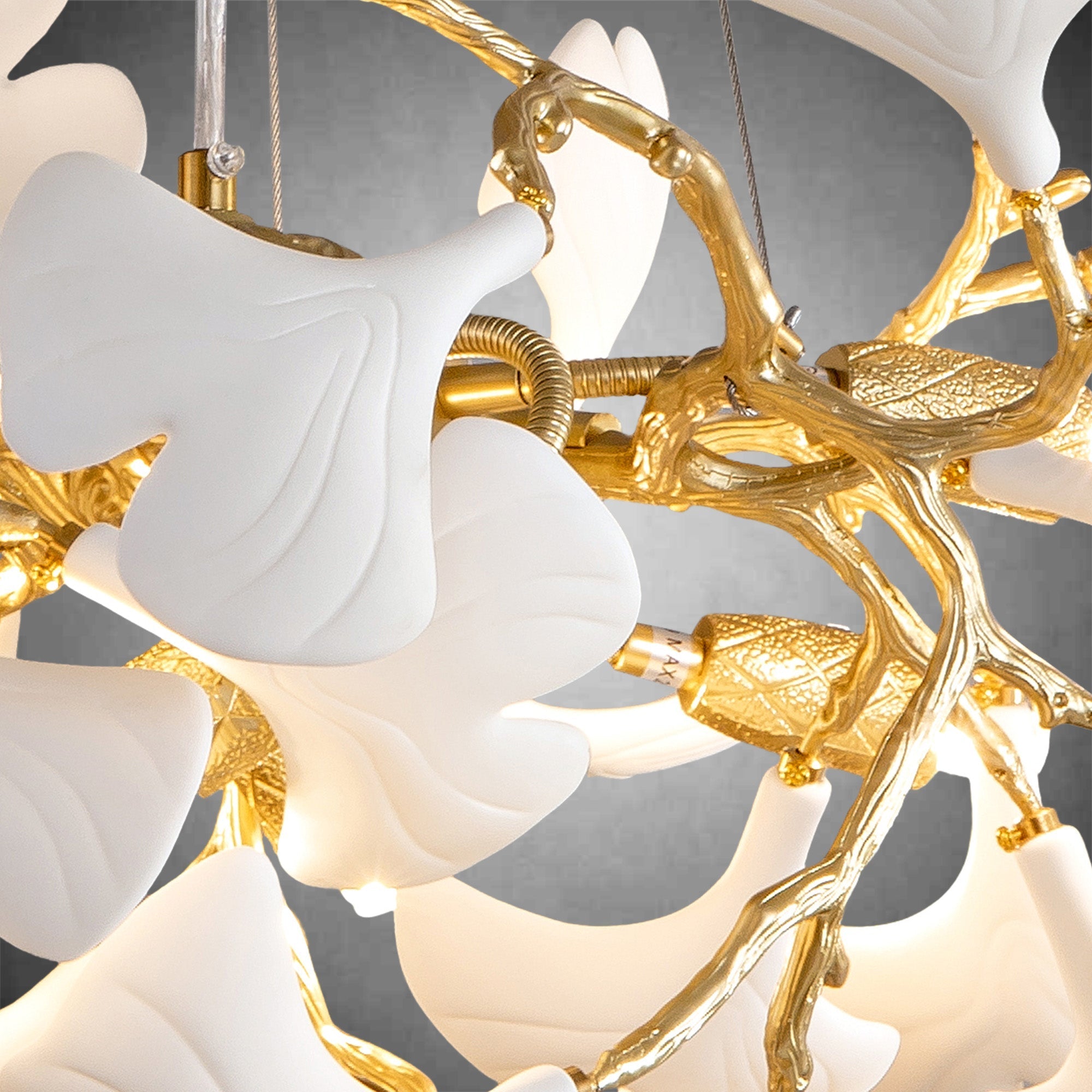 Ginkgo Leaf Branch Chandelier