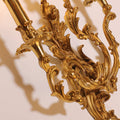 3 Lights French Retro Brass Wall Lamp Indoor Decorative Copper Wall Sconce-壁灯-Jecanoli