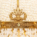28X35 Inch 12 Lights French Empire Brass and Crystal Chandelier-铜灯-Jecanoli