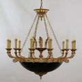 39X37 Inch 12 Lights Rococo French Empire Copper Chandelier-铜灯-Jecanoli