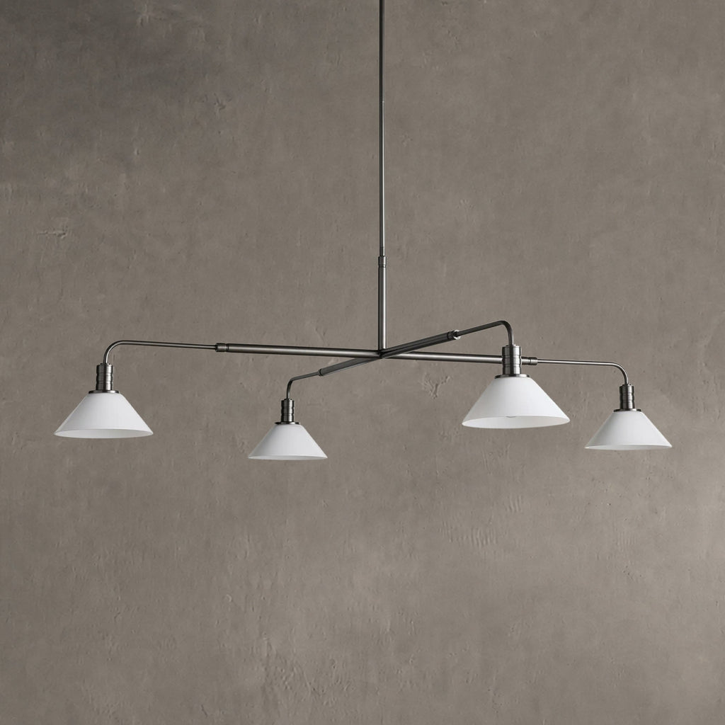 Theron Glass Round Chandelier 30'' 52''